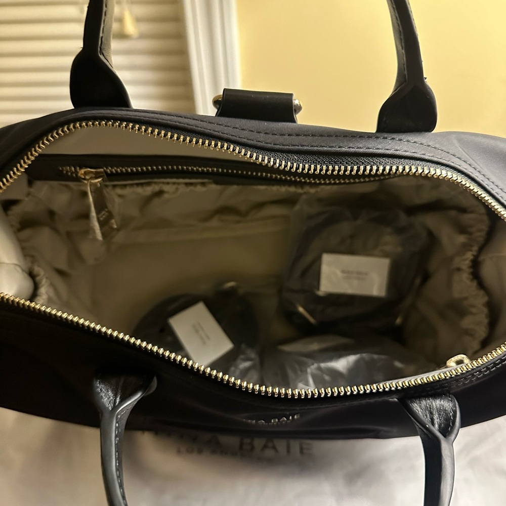 Emmy Mini Black Nylon Bag Brand New! Mina Baie - Picture 7 of 12